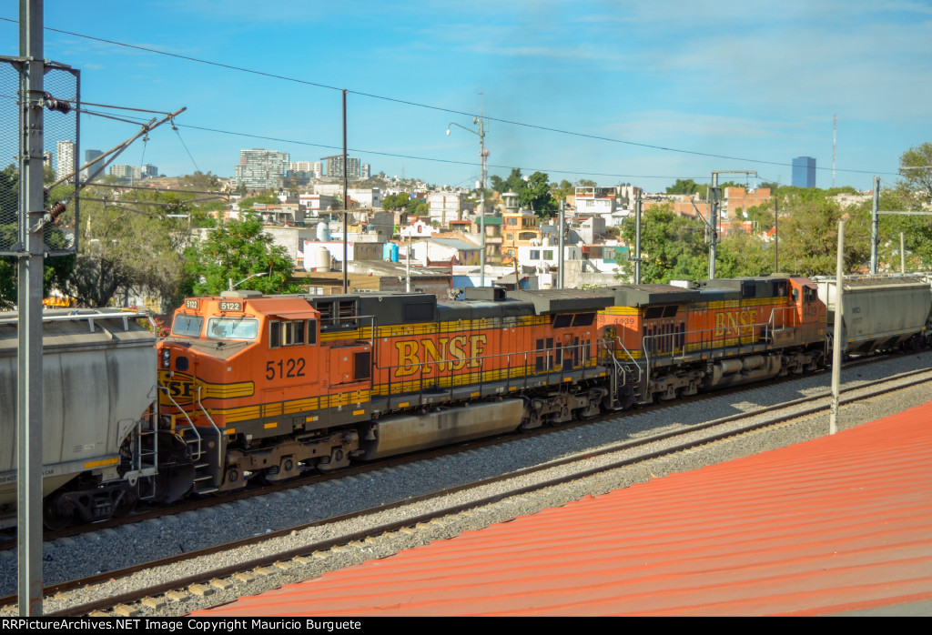 BNSF C44-9W Locomotive as DPU